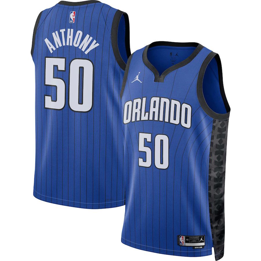 Men Orlando Magic #50 Cole Anthony Jordan Brand Blue 2022-23 Statement Edition Swingman NBA Jersey